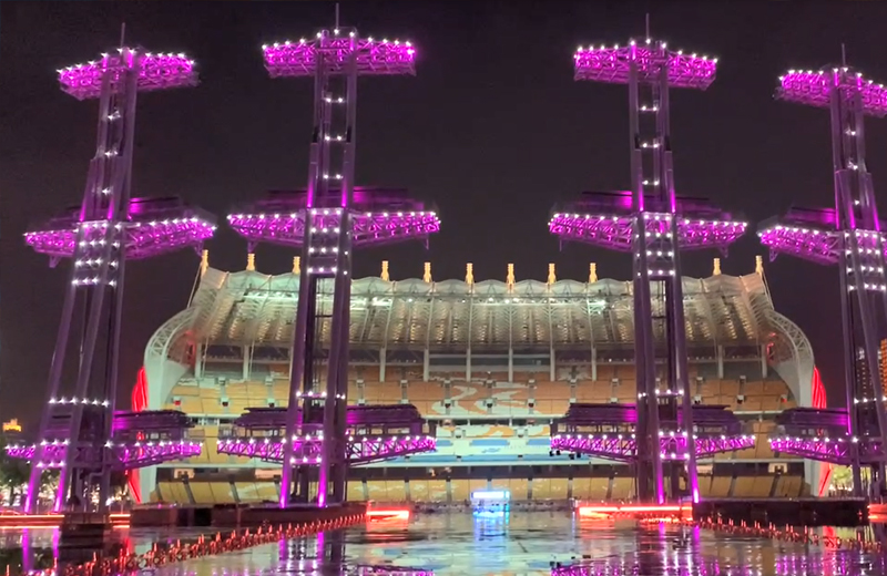 广州海心沙亚运公园夜景提升亮化项目